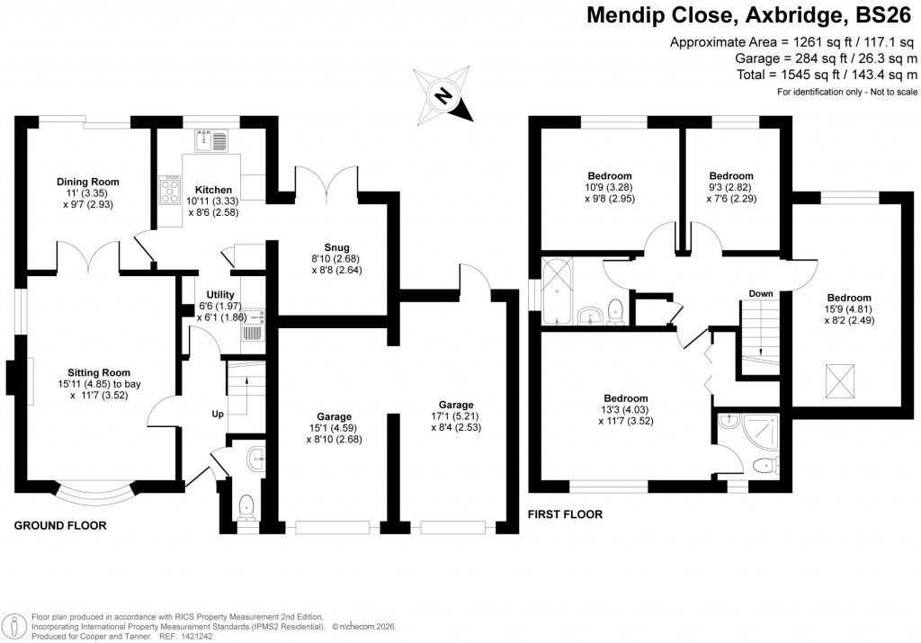Floorplans For Mendip Close, Axbridge, Somerset