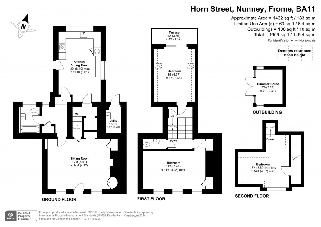 Floorplans For Nunney, Frome, Somerset