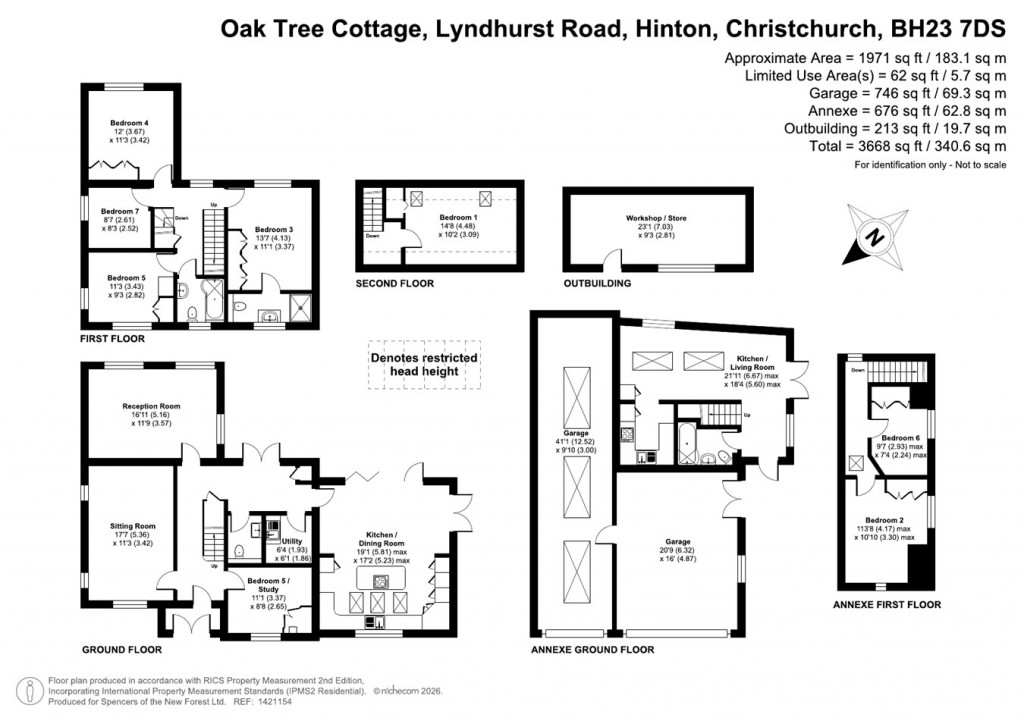 Floorplans For Lyndhurst Road, Hinton, Christchurch, BH23