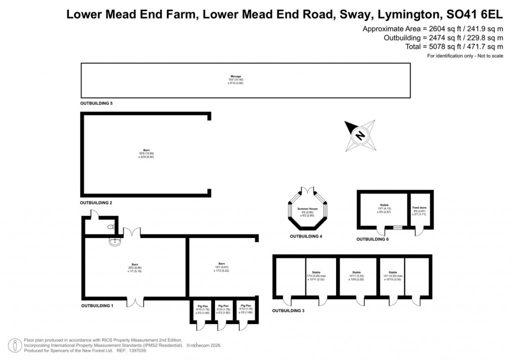 Floorplans For Lower Mead End Road, Sway, Lymington, SO41