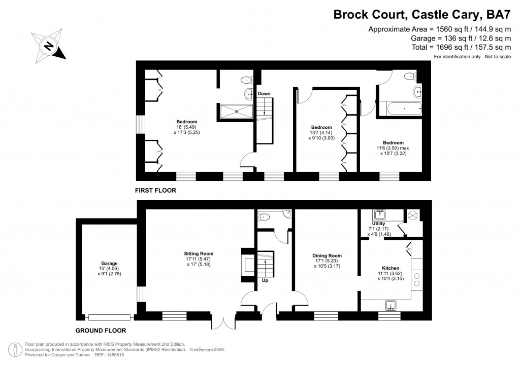 Floorplans For Brock Court, Castle Cary, Somerset