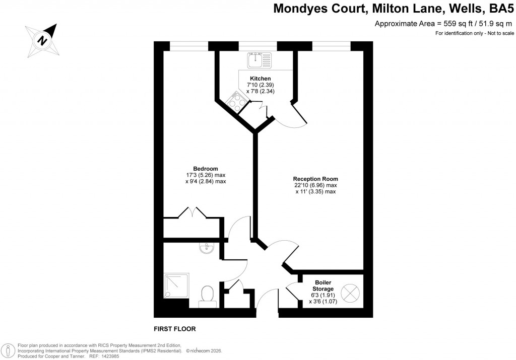 Floorplans For Milton Lane, Wells, Somerset