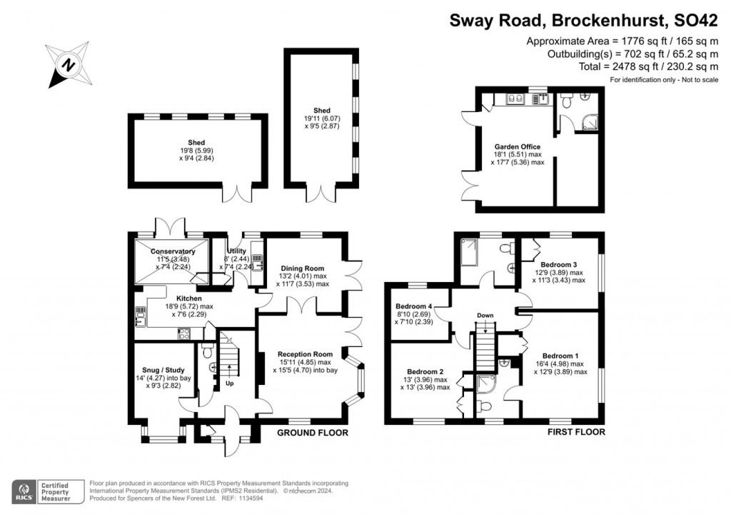 Floorplans For Sway Road, Brockenhurst, SO42