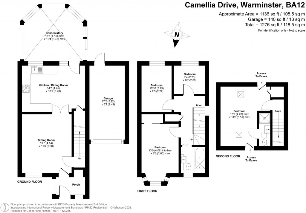 Floorplans For Camellia Drive, Warminster, Wiltshire