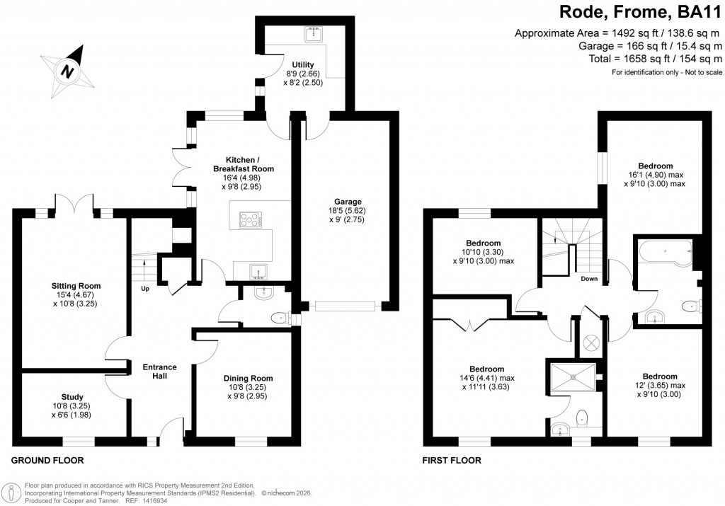 Floorplans For Rode, Frome, Somerset