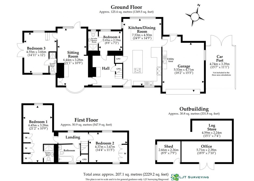 Floorplans For Lyndhurst Road, Bransgore, Christchurch, BH23
