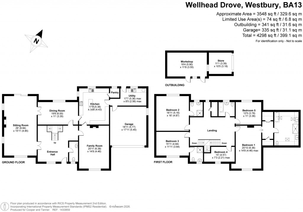 Floorplans For Wellhead Drove, Westbury, Wiltshire