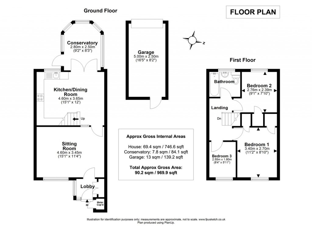 Floorplans For Samber Close, Lymington, SO41
