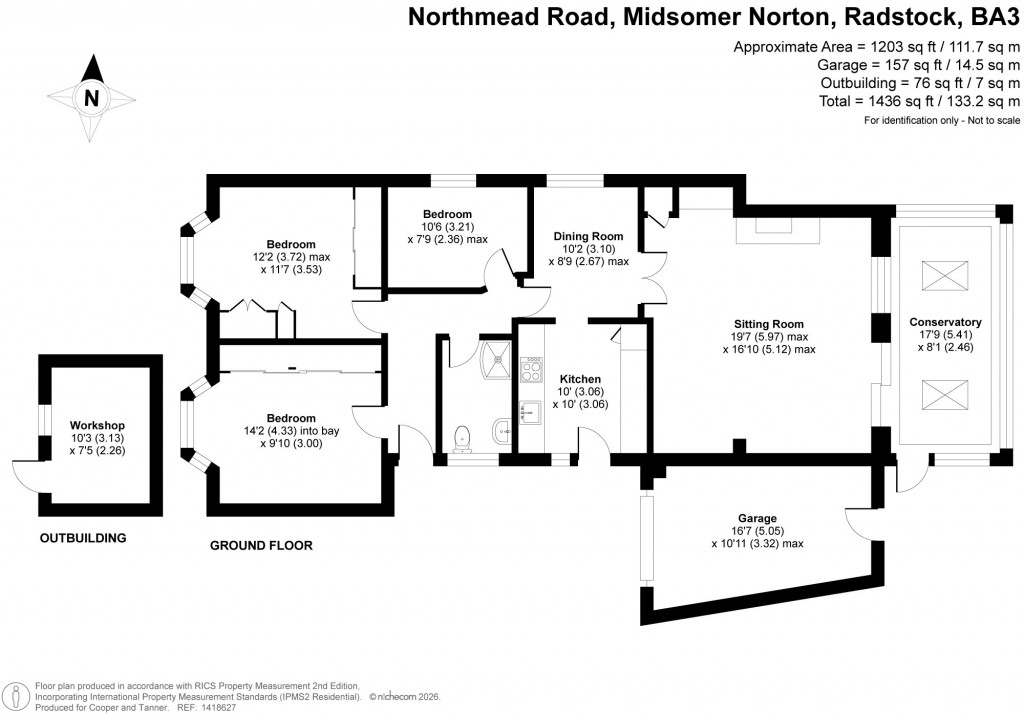 Floorplans For Northmead Road, Midsomer Norton, Radstock, Somerset