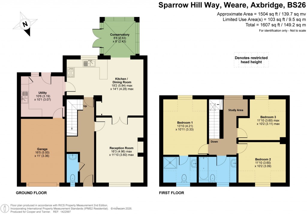 Floorplans For Weare, Axbridge, Somerset