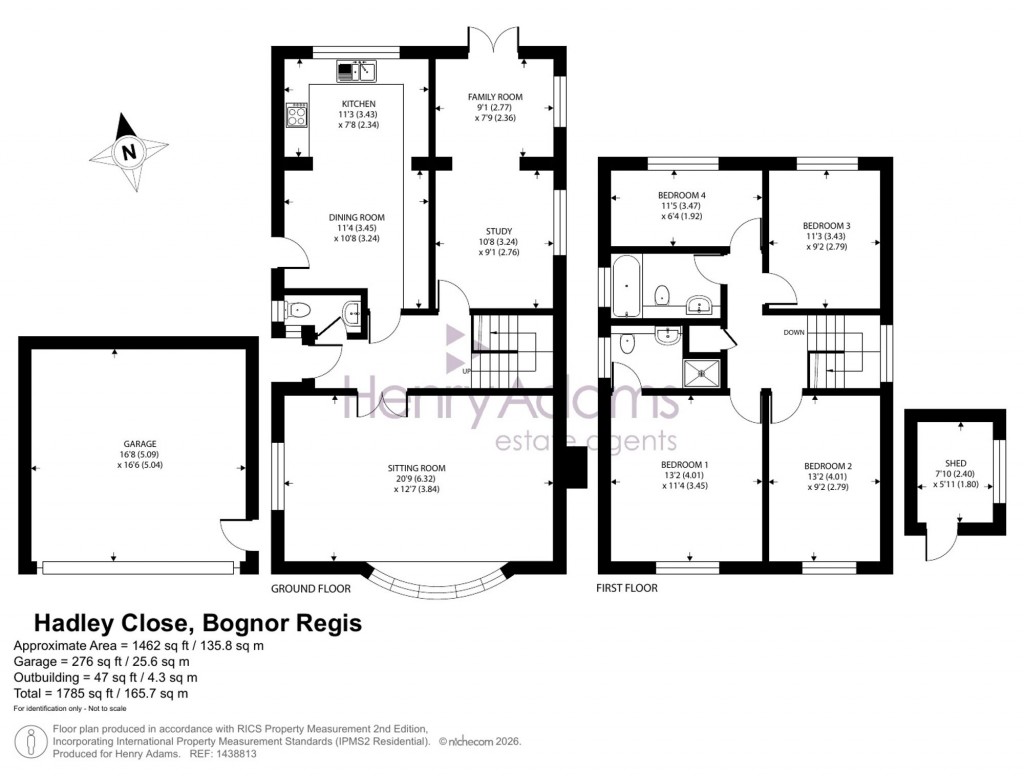 Floorplans For Hadley Close, Middleton-On-Sea, PO22