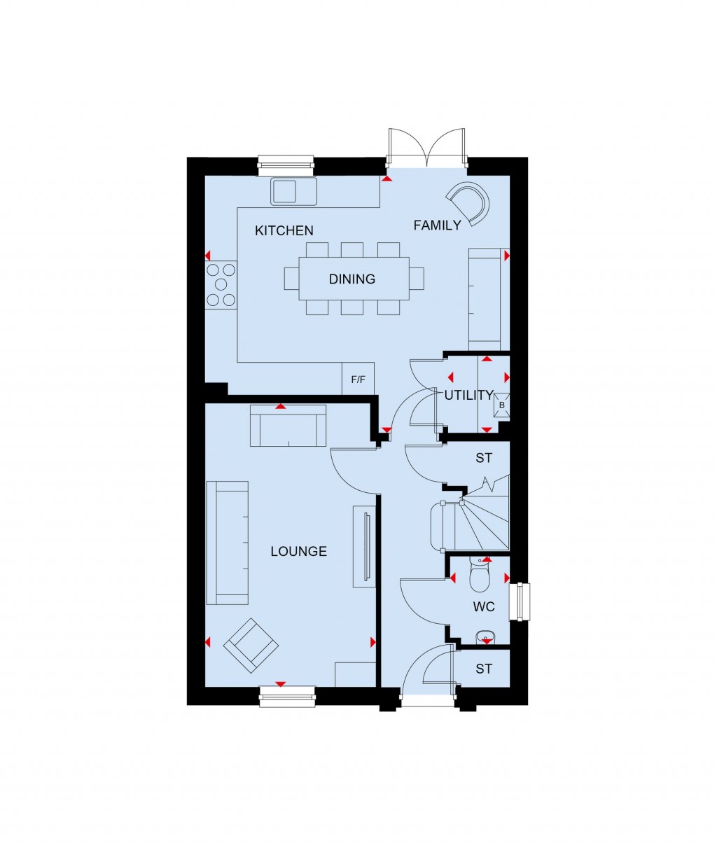 Floorplans For Tye Lane, Walberton, BN18