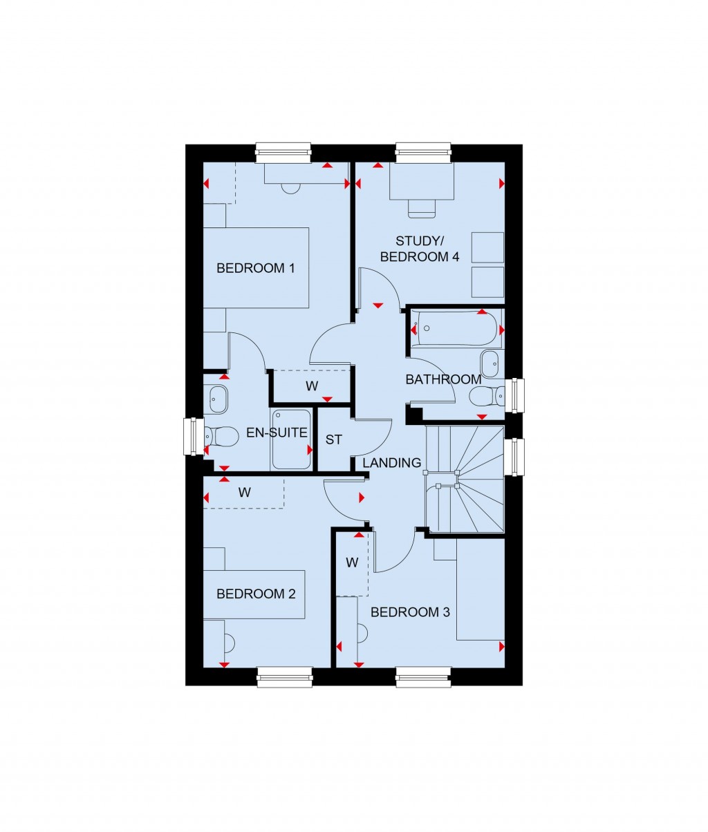 Floorplans For Tye Lane, Walberton, BN18