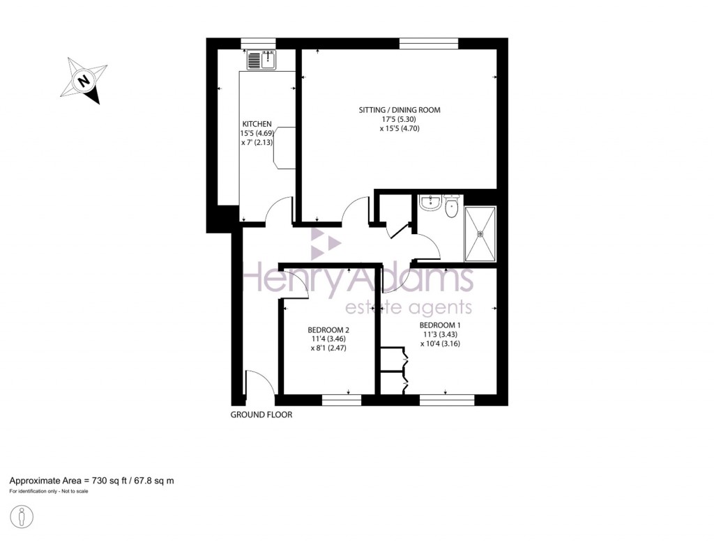 Floorplans For Parchment Street, Mayfair Court, PO19