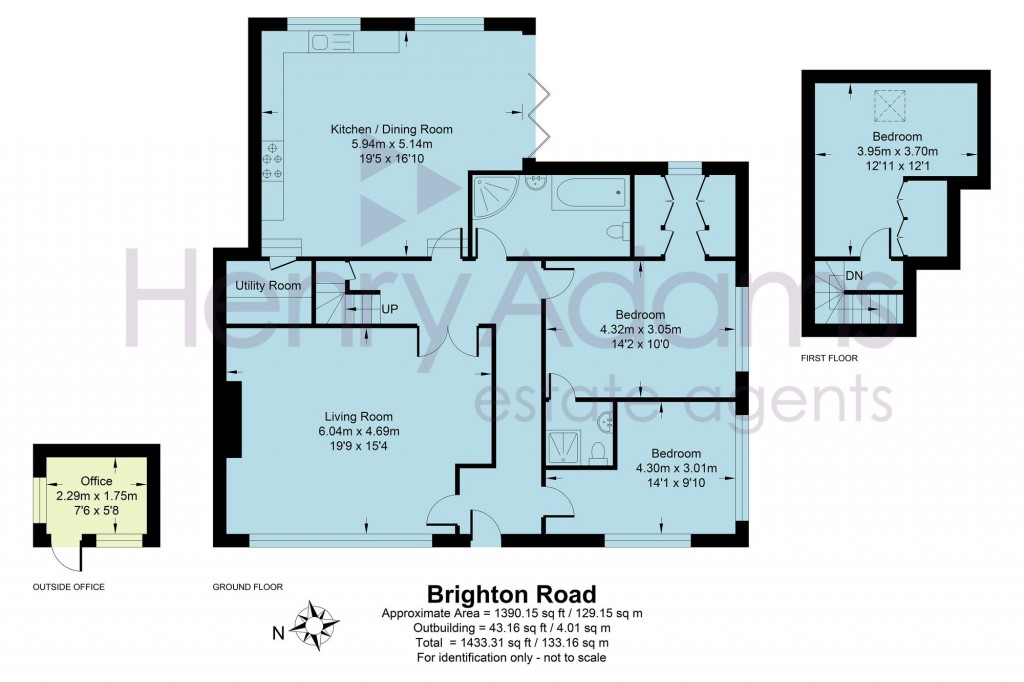 Floorplans For Brighton Road, Lower Beeding, RH13