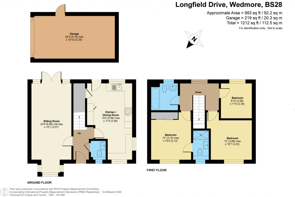 Floorplans For Longfield Drive, Wedmore, Somerset