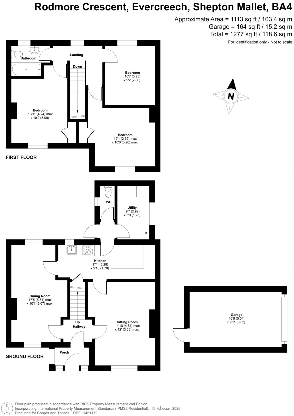Floorplans For Evercreech, Shepton Mallet, Somerset