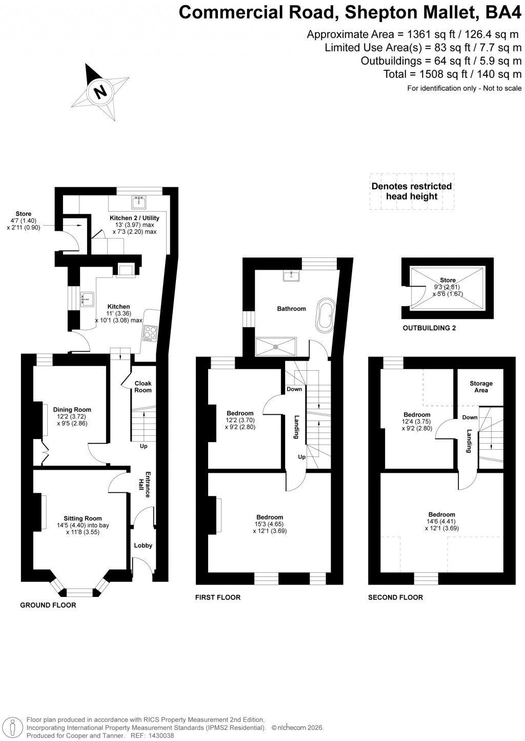 Floorplans For Commercial Road, Shepton Mallet, Somerset