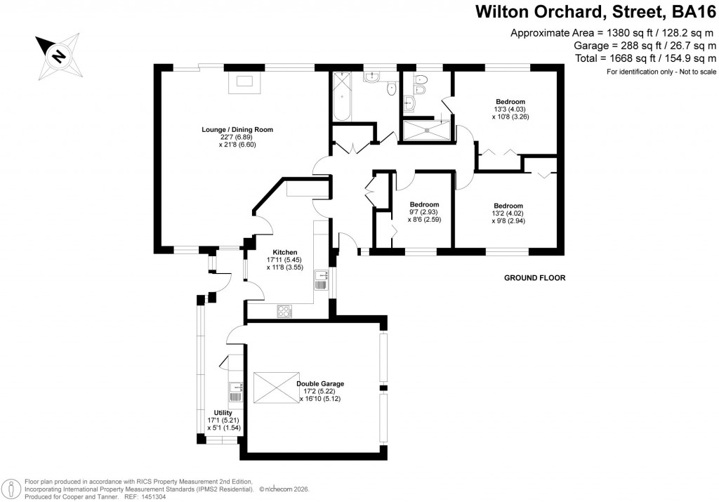 Floorplans For Wilton Orchard, Street, Somerset