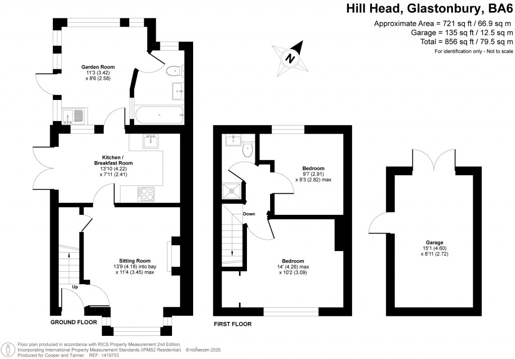 Floorplans For Hill Head, Glastonbury, Somerset