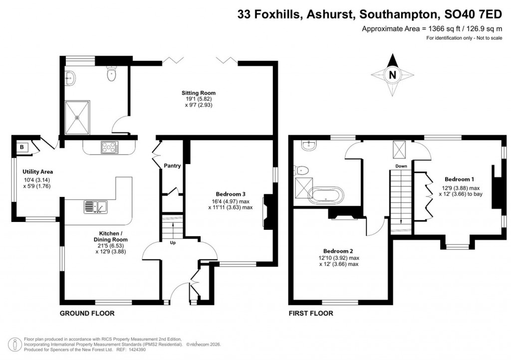 Floorplans For Foxhills, Ashurst, Southampton, SO40