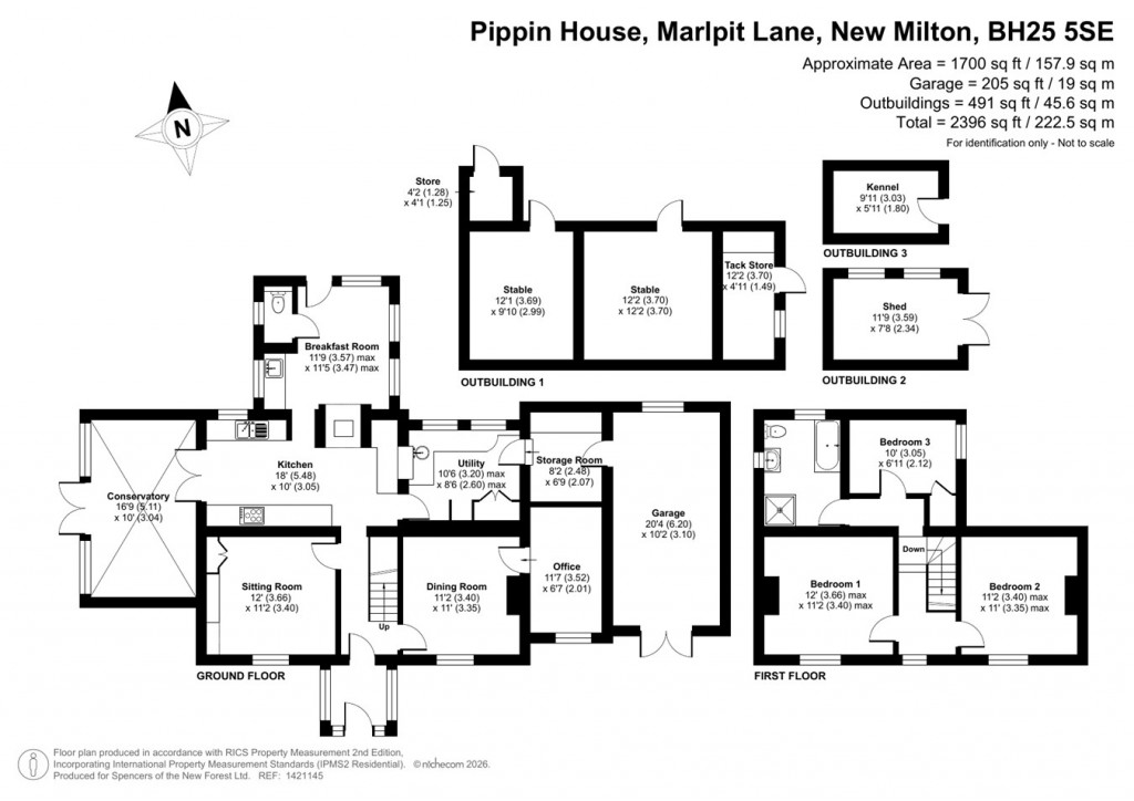 Floorplans For Marlpit Lane, New Milton, BH25