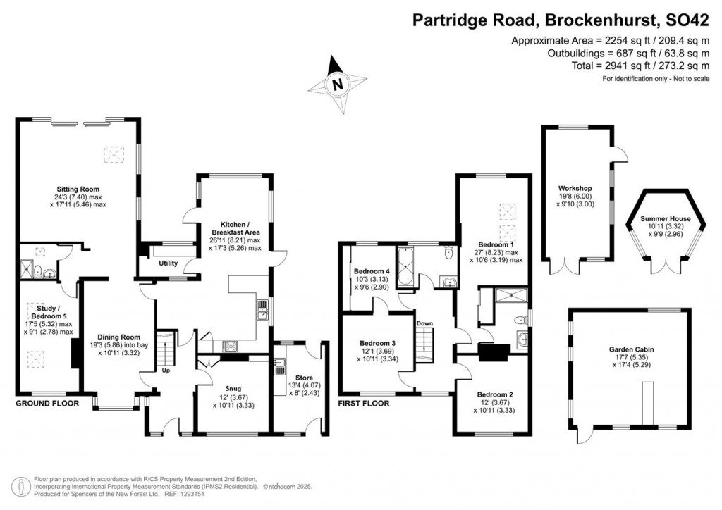 Floorplans For Partridge Road, Brockenhurst, SO42