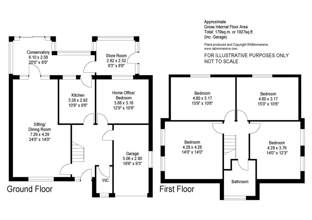 Floorplans For Bitterne Way, Lymington, SO41