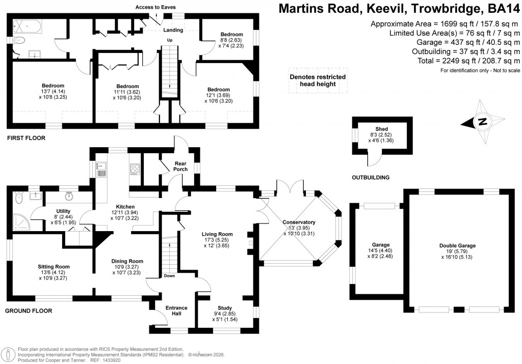 Floorplans For Keevil, Keevil,  near Trowbridge, Wiltshire