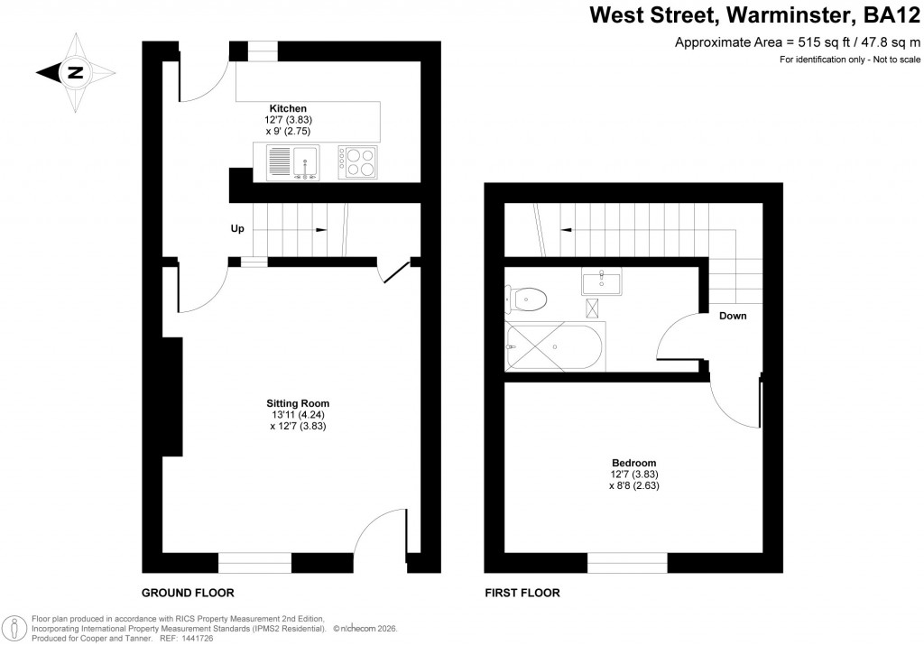 Floorplans For West Street, Warminster, Wiltshire