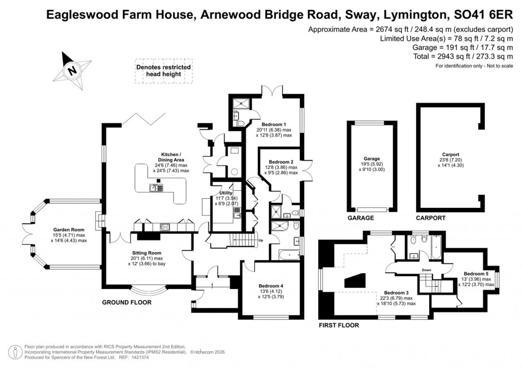 Floorplans For Arnewood Bridge Road, Sway, Lymington, SO41