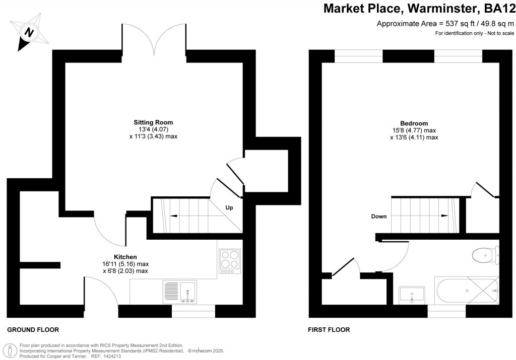 Floorplans For Market Place, Warminster, Wiltshire