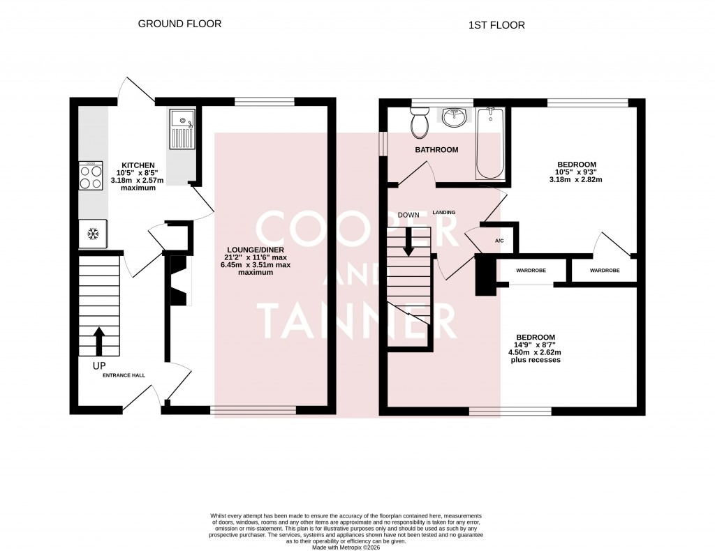 Floorplans For Kingston Close, Street, Somerset