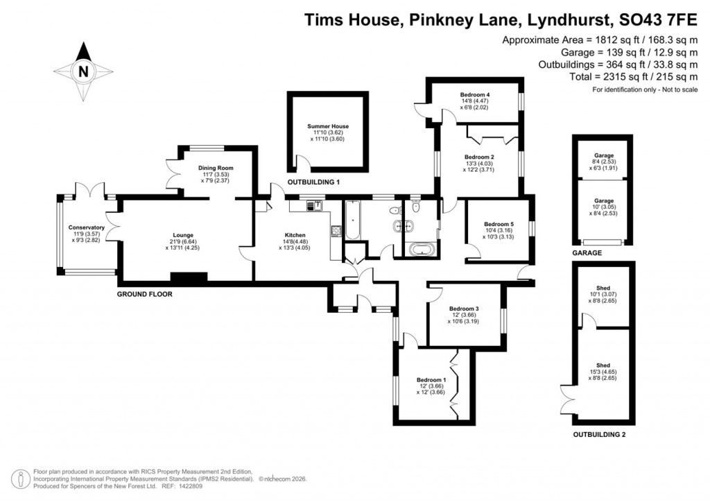 Floorplans For Pinkney Lane, Lyndhurst, SO43