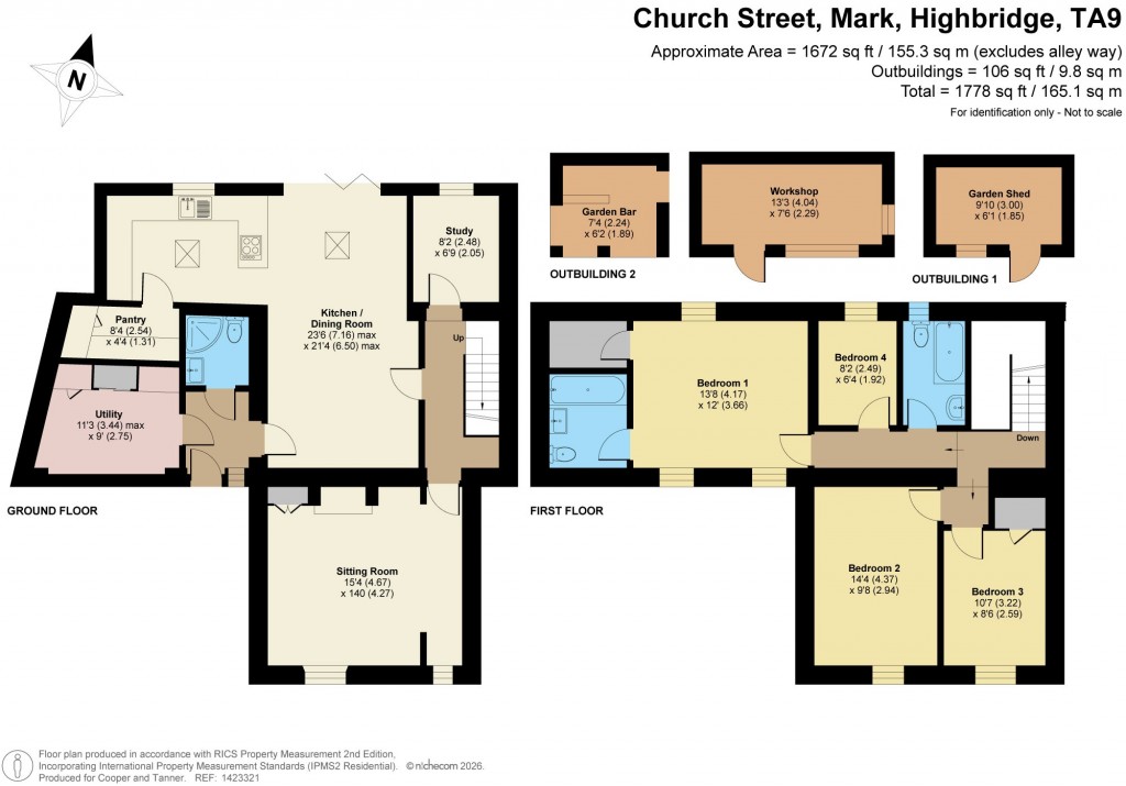 Floorplans For Mark, Highbridge, Somerset