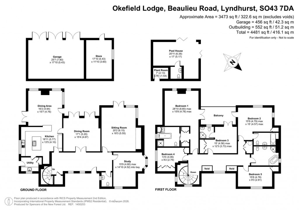 Floorplans For Beaulieu Road, Lyndhurst, SO43