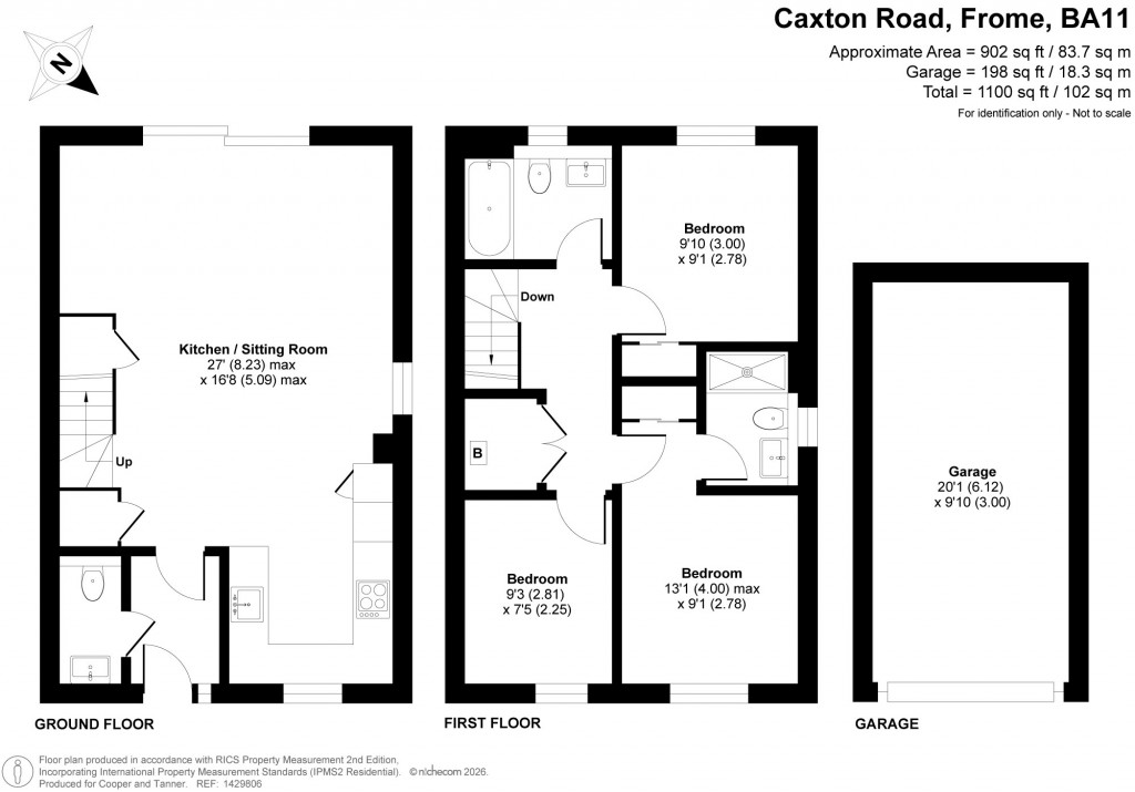 Floorplans For Caxton Road, Frome, Somerset