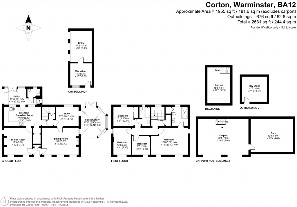 Floorplans For Corton, Wiltshire