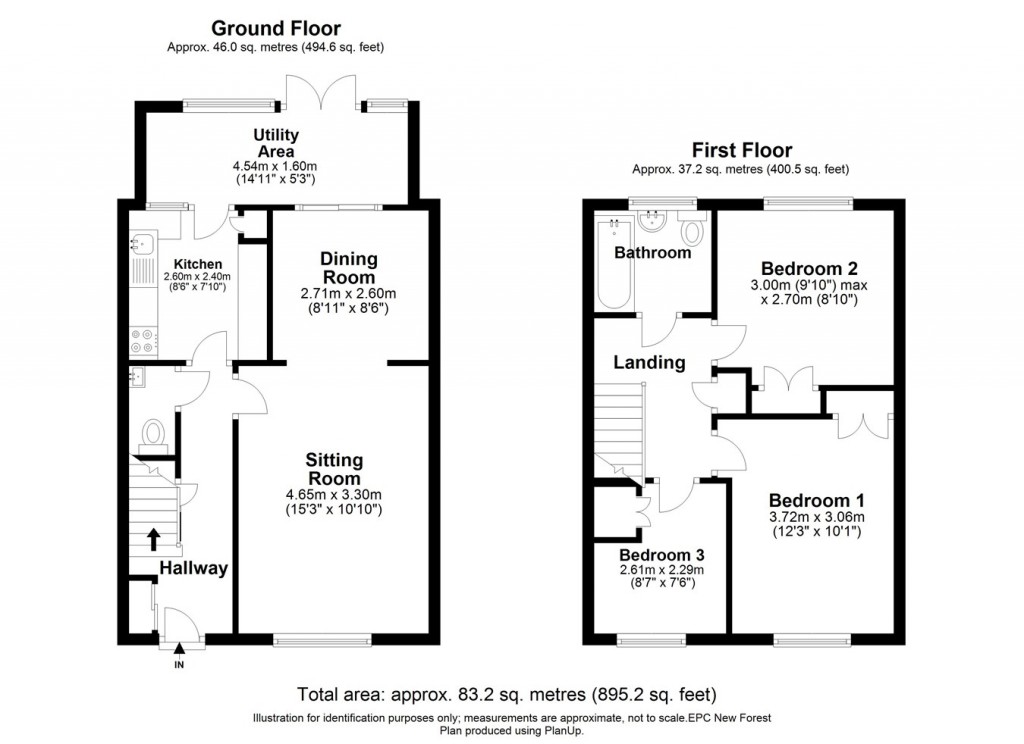 Floorplans For Leigh Park, Lymington, SO41