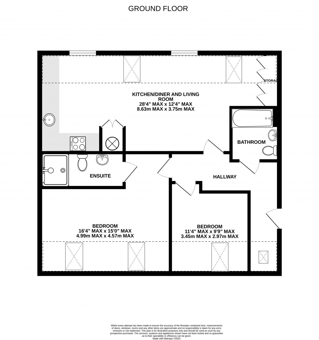 Floorplans For Sedgemoor Way, Glastonbury, Somerset