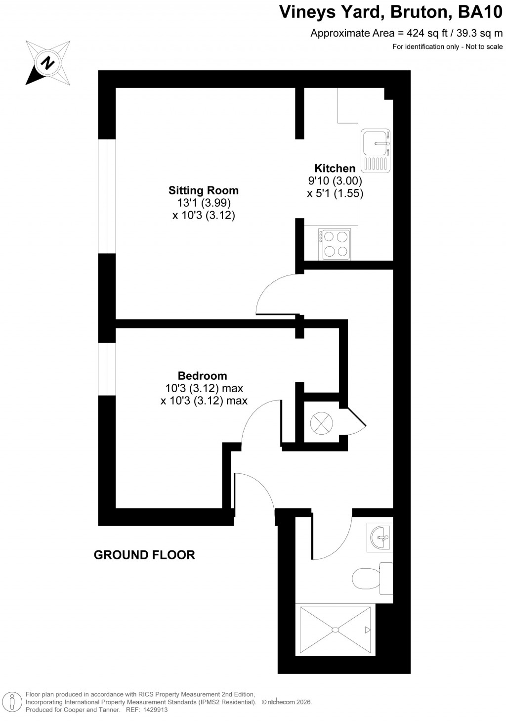 Floorplans For Vineys Yard, Bruton, Somerset