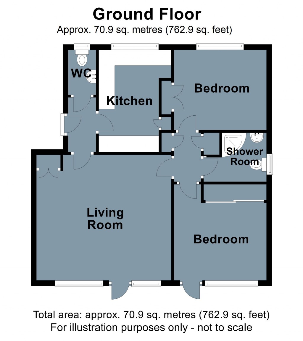 Floorplans For Caldbec Hill, Battle, East Sussex
