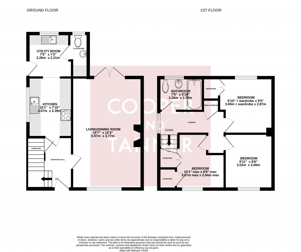 Floorplans For Broadway, Chilton Polden, Somerset