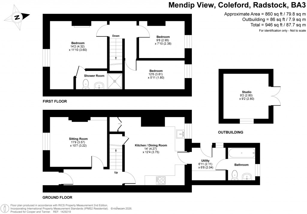 Floorplans For Mendip View, Coleford, Radstock, Somerset