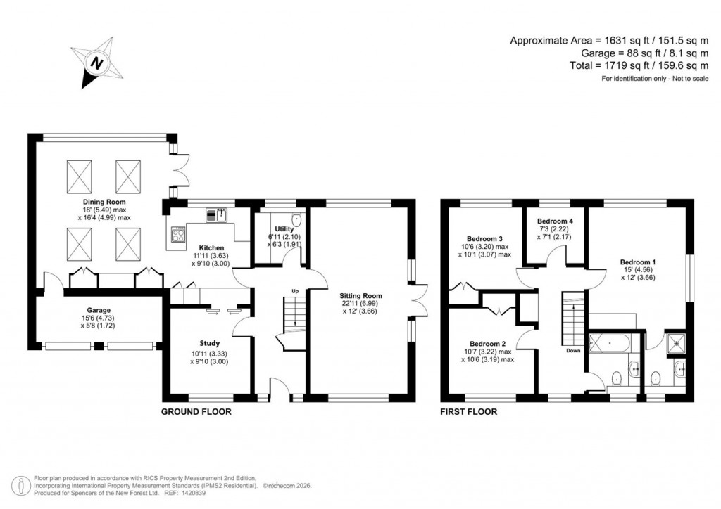 Floorplans For Pages Lane, East Boldre, Brockenhurst, SO42
