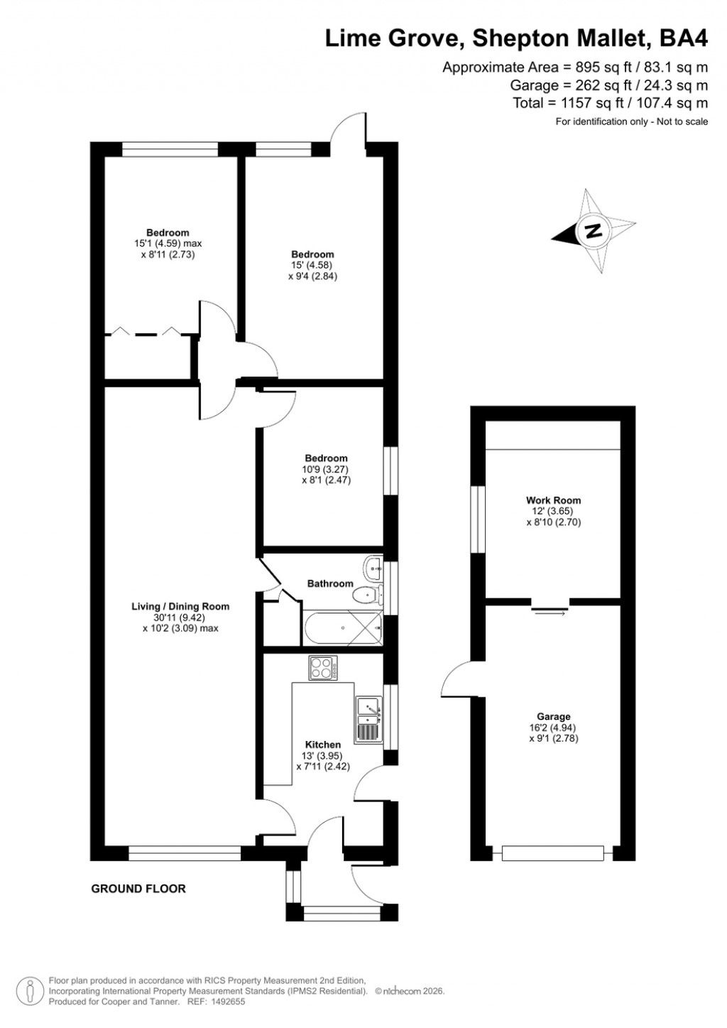 Floorplans For Lime Grove, Shepton Mallet, Somerset