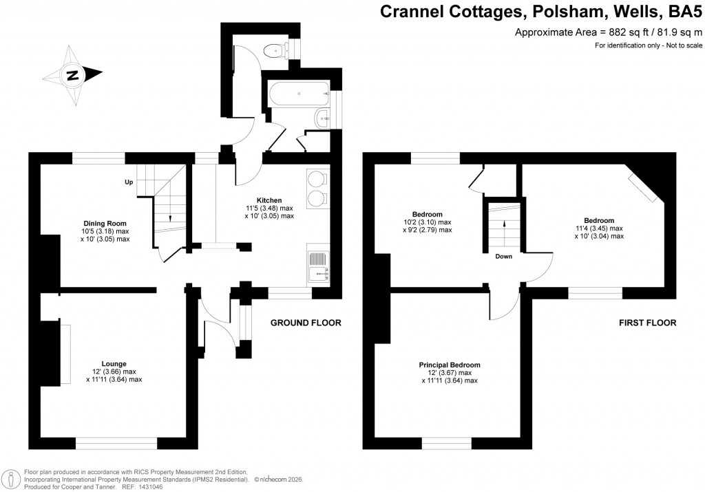 Floorplans For Polsham, Wells, Somerset