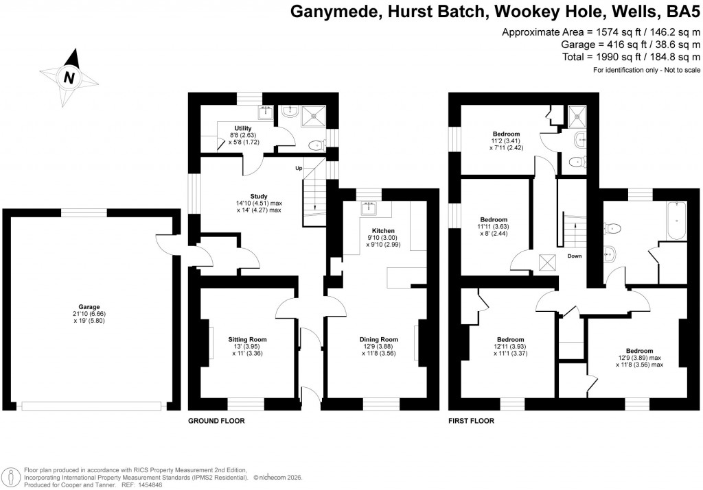 Floorplans For Wookey Hole, Wells, Somerset