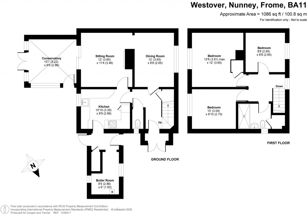 Floorplans For Nunney, Frome, Somerset
