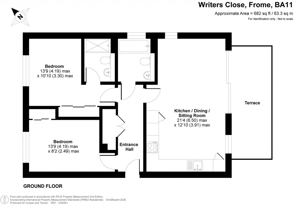 Floorplans For Writers Close, Frome